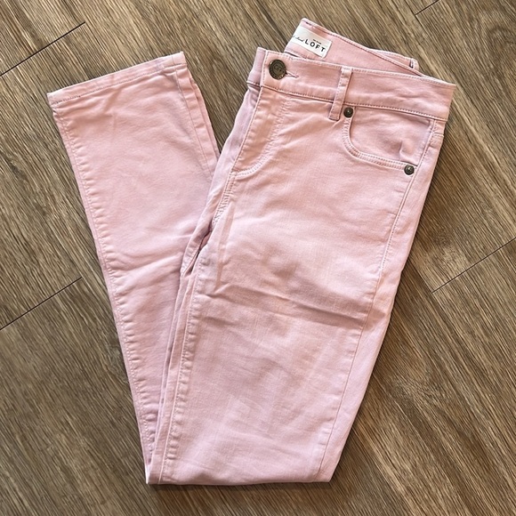 LOFT Denim - LOFT Women's Skinny Crop Little Pink Jeans 24/00